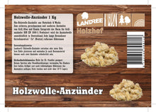 Laden Sie das Bild in den Galerie-Viewer, Anzündwolle aus Naturholz & Wachs - für lange Brenndauer